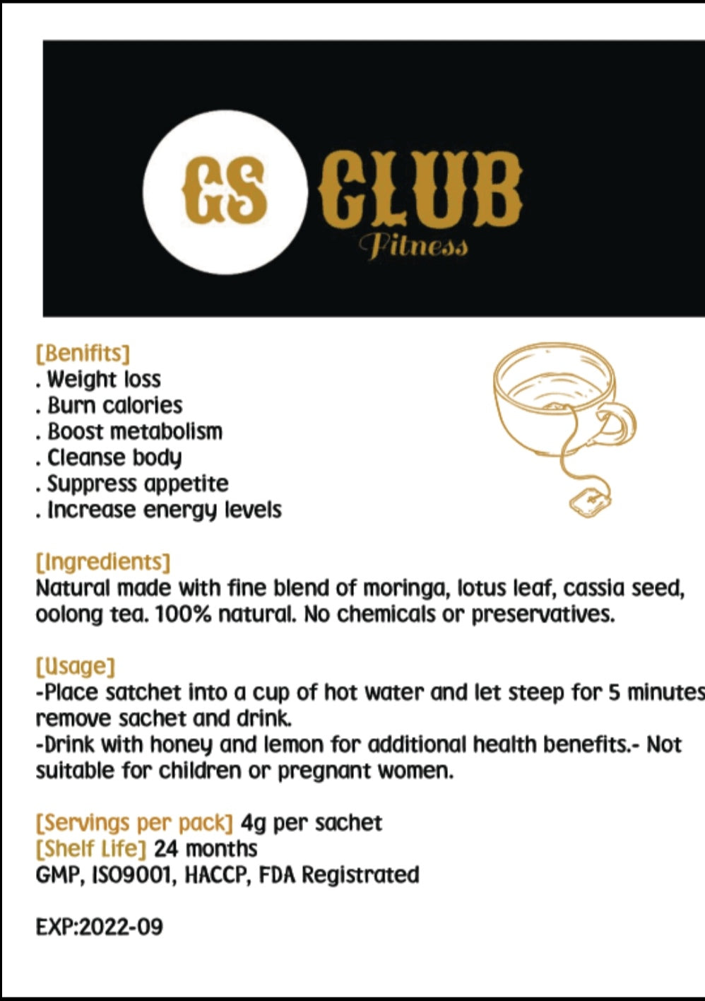THEGSCLUB 14 days Detox Slimming Tea For Weight Loss